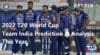 2022 T20 World Cup prediction