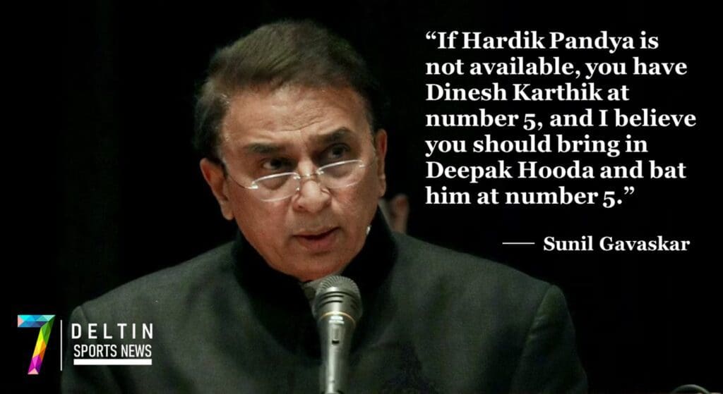 IND vs NED: If Hardik Pandya Is Rested for The Netherlands Match Sunil Gavaskar Has a Replacement for Him 1 IND vs NED Hardik Pandya