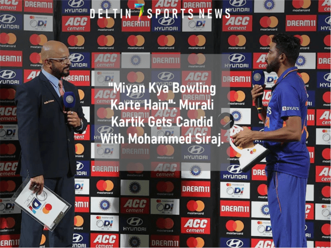 Murali Kartik Gets Candid With Mohammed Siraj