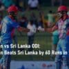 Afghanistan vs Sri Lanka ODI: Afghanistan Beats Sri Lanka by 60 Runs in the First ODI Match