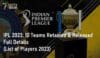 IPL 2023 10 Teams Retained and Released Full Details