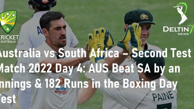 Australia vs South Africa Second Test Match