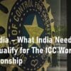 BCCI India ICC World Test Championship