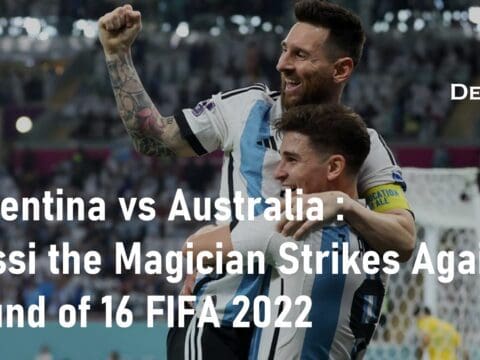 Messi Argentina vs Australia Round of 16
