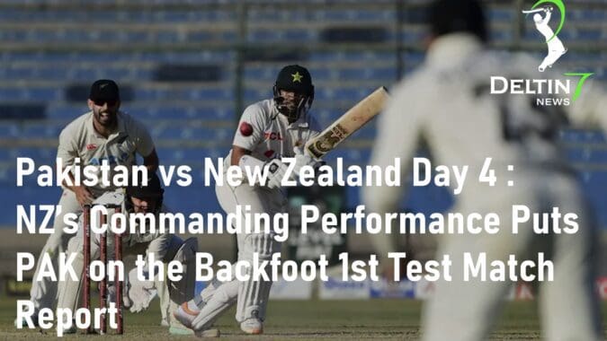 Pakistan vs New Zealand 1st Test Match