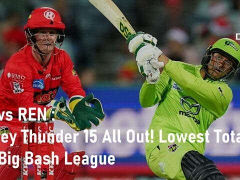 THU vs REN Sydney Thunder 15 All Out KFC Big Bash League