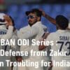 Zakir Hussain IND vs BAN ODI Series