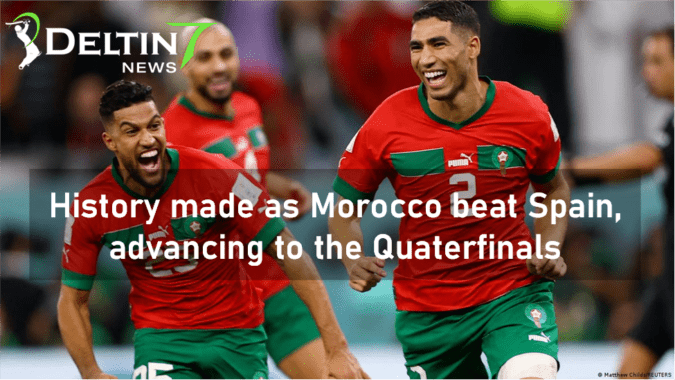 History made as Morocco beat Spain, advancing to the Quarterfinals