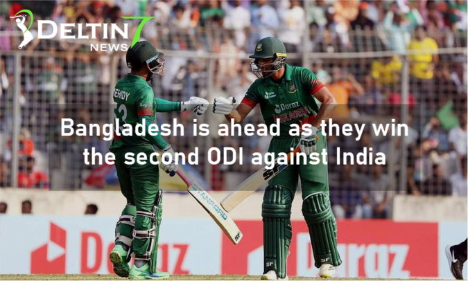Bangladesh is ahead as they win the second ODI against India Bangladesh is ahead as they win the second ODI against India