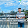 FazalHaq Farooqi suspended for misconduct | Afghanistan Cricket News | Sydney Thunders Terminated the BBL Contract