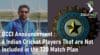 BCCI Announcement T20 Match Plan