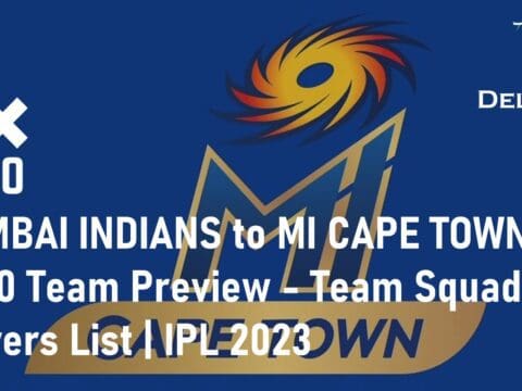 MUMBAI INDIANS MI CAPE TOWN IPL 2023