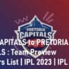 PRETORIA CAPITALS to DELHI CAPITALS SA T20