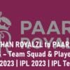 RAJASTHAN ROYALZL to PAARL ROYALS SA T20 2023