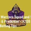 Sharjah Warriors Squad and Season Preview & Prediction ILT20 2023