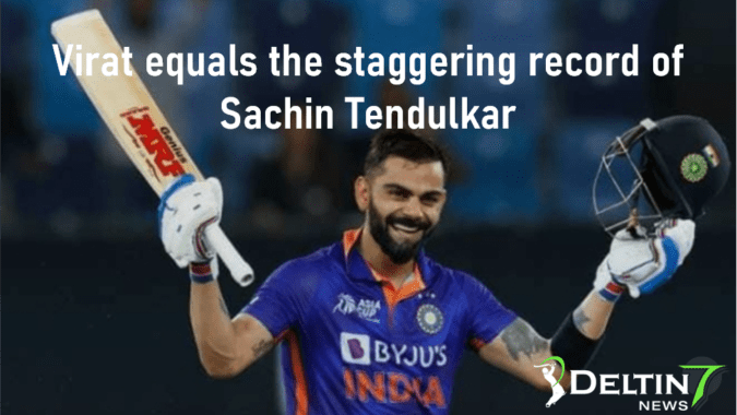 Virat Kohli equals the staggering record of Sachin Tendulkar