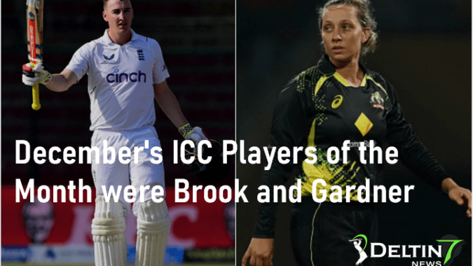 December’s ICC Player of the Month were Brook and Gardner December's ICC Player of the Month were Brook and Gardner