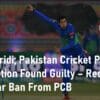Asif Afridi Pakistan Cricket Player Corruption 2 Year Ban From PCB