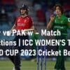 ENG w vs PAK w T20 Match Predictions Cricket Betting Tips