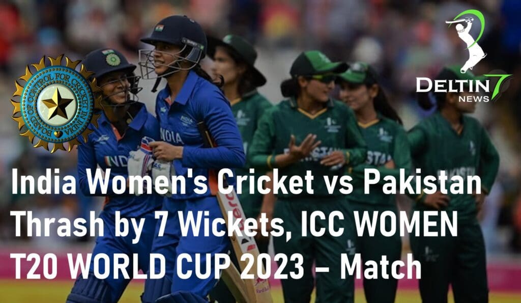 India Women's Cricket Team vs Pakistan by 7 Wickets