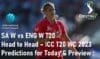 SA W vs ENG W T20 Head to Head T20 WORLD CUP 2023 Women's Match Predictions for Today