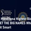 WPL Auction 2023 Smriti Mandhana Highest Bid