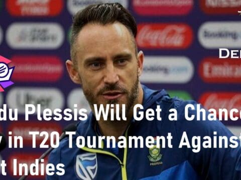 Faf du Plessis T20 Tournament Against West Indies