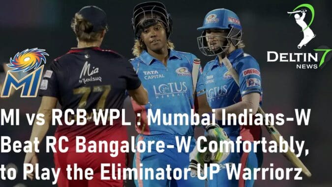 MI vs RCB WPL 2023 the Eliminator UP Warriorz