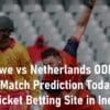 Zimbabwe vs Netherlands ODI 2023 Deltin7 Match Prediction Today Best Cricket Betting Site in India