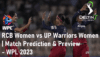 WPL 2023 RCB vs UP Prediction
