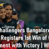 WPL 2023 RCB first win of the tournament