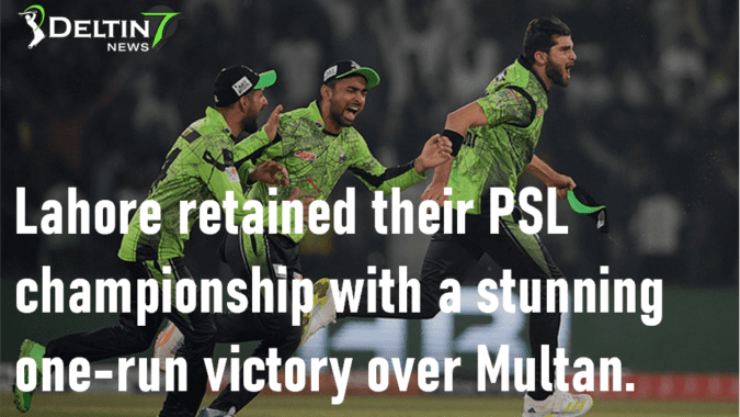 Lahore retained PSL championship with a stunning one-run victory over Multan