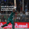 PAK vs AFG T20 Prediction
