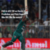 PAK vs AFG T20 Prediction