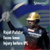 Rajat Patidar faces knee Injury