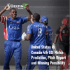 WC Qualifier USA vs CAN 4th ODI Prediction