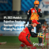 SRH vs RR IPL 4th Match Prediction