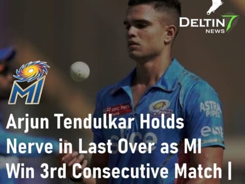 Arjun Tendulkar MI Win 3rd Consecutive Match Mumbai Indians vs Sunrisers Hyderabad