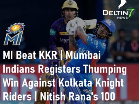 MI Beat KKR Win Against Kolkata Knight Riders Nitish Rana's 100