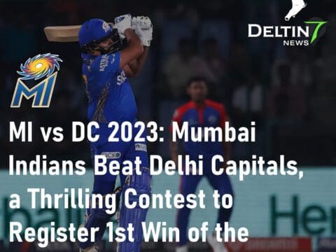 MI vs DC 2023 Mumbai Indians Beat Delhi Capitals Thrilling Contest 1st Win of the Season