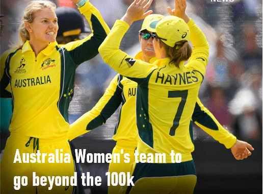 Australia women's team go beyond 100k minimum wage barrier