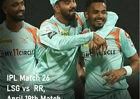 IPL LSG vs RR Apr 19 Prediction