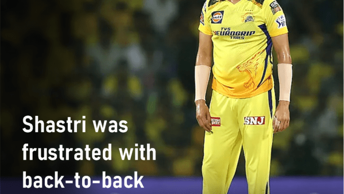 Shastri was frustrated with back-to-back team injuries