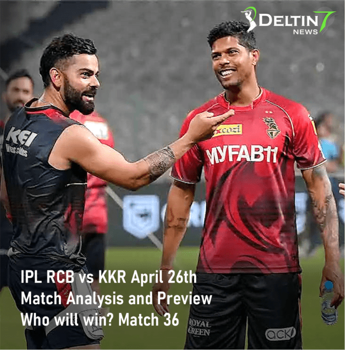 IPL RCB vs KKR Apr 26 Prediction