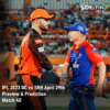 IPL DC vs SRH Apr 29 Prediction