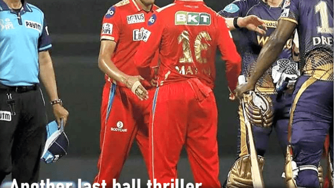 Another last ball thriller in IPL