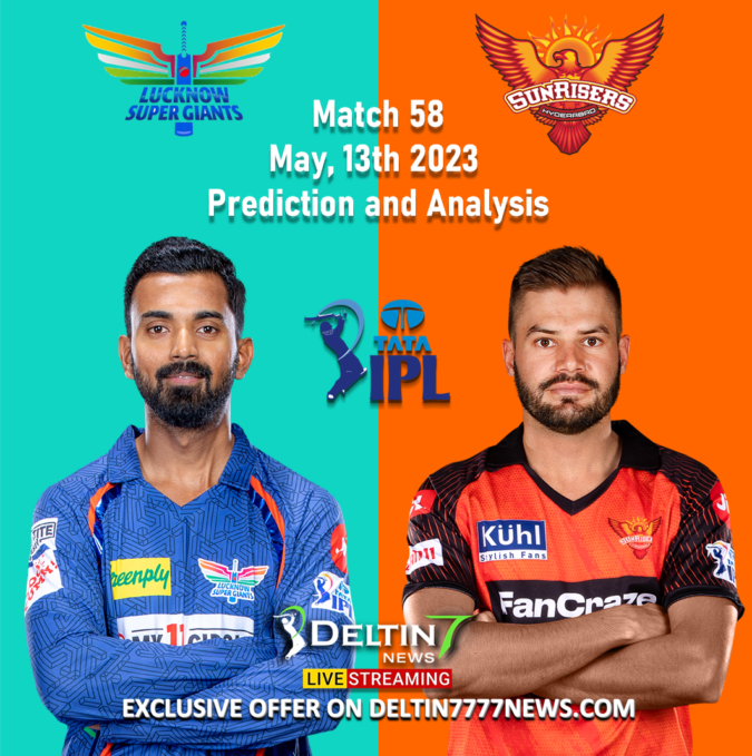 SRH vs LSG May 13th Prediction