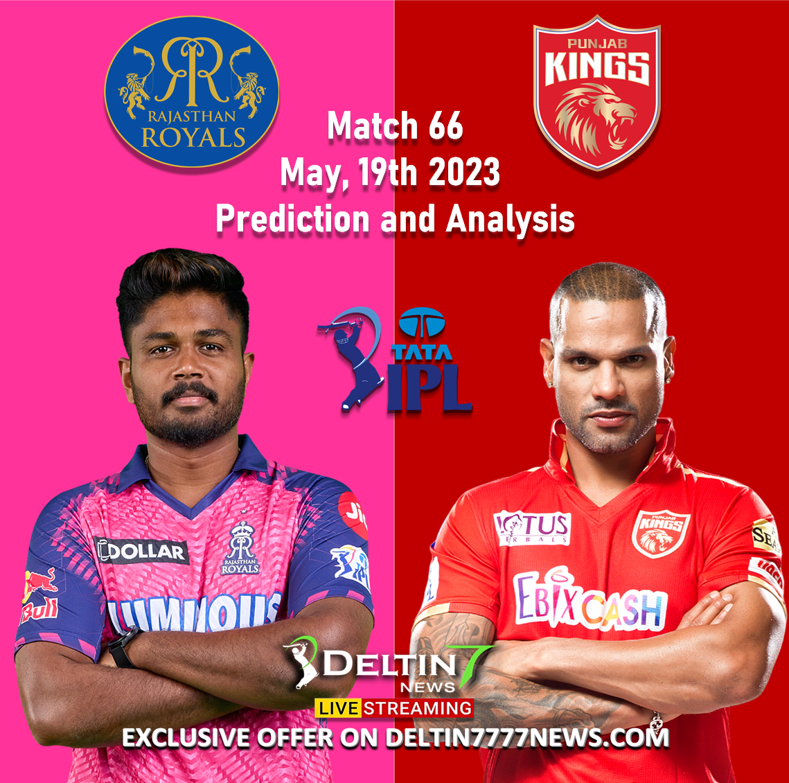 PBKS vs RR May 19th Prediction