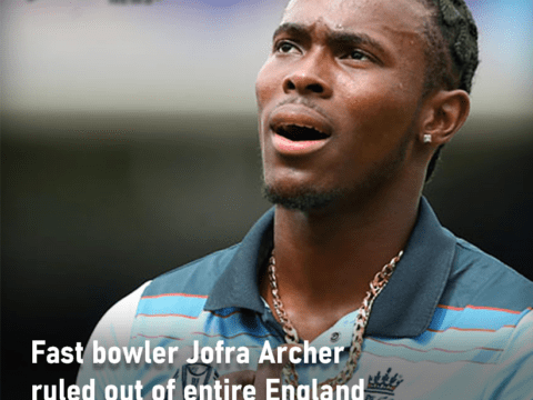 Fast bowler Jofra Archer ruled out of entire England summer