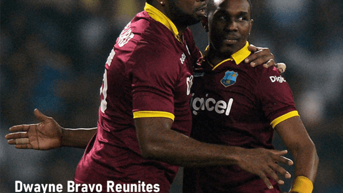 Dwayne Bravo Reunites with Captain Kieron